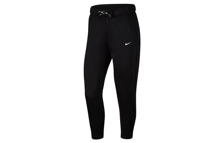 Nike Knitted Sweatpants Women's Black Moderate Slim Fit Pants
