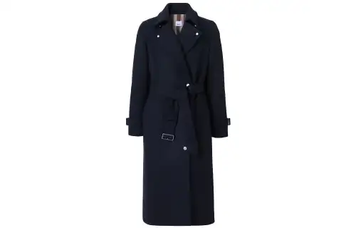 Burberry Trench Coat Women's Marine Blue