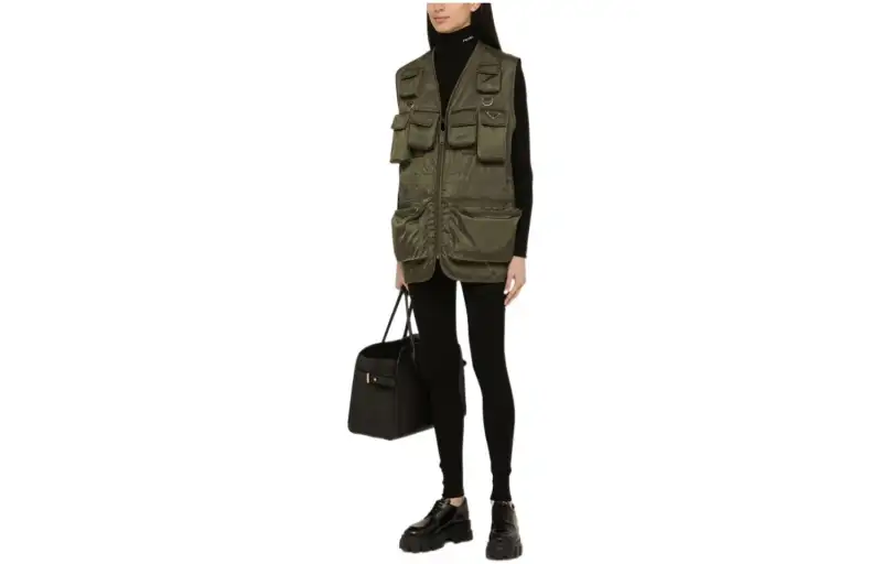 PRADA FW23 Vest Women's Army Green