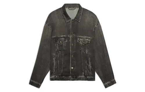 Balenciaga Oversized Acid Wash Denim Jacket