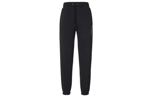 Converse Knitted Sweatpants Women's Black Thickened Cuffed Pants