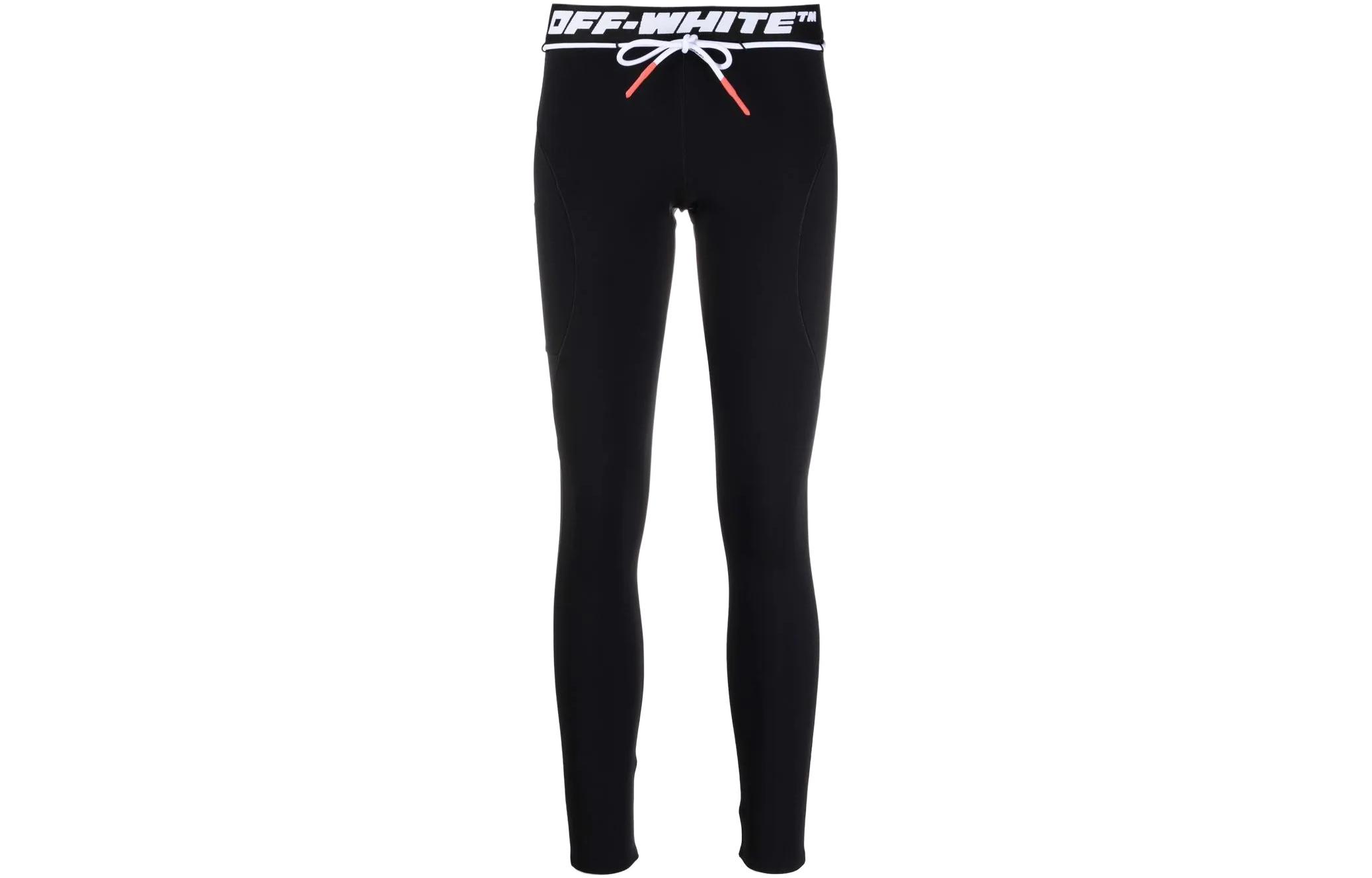 Женские лосины OFF-WHITE SS22 Logo (черные)