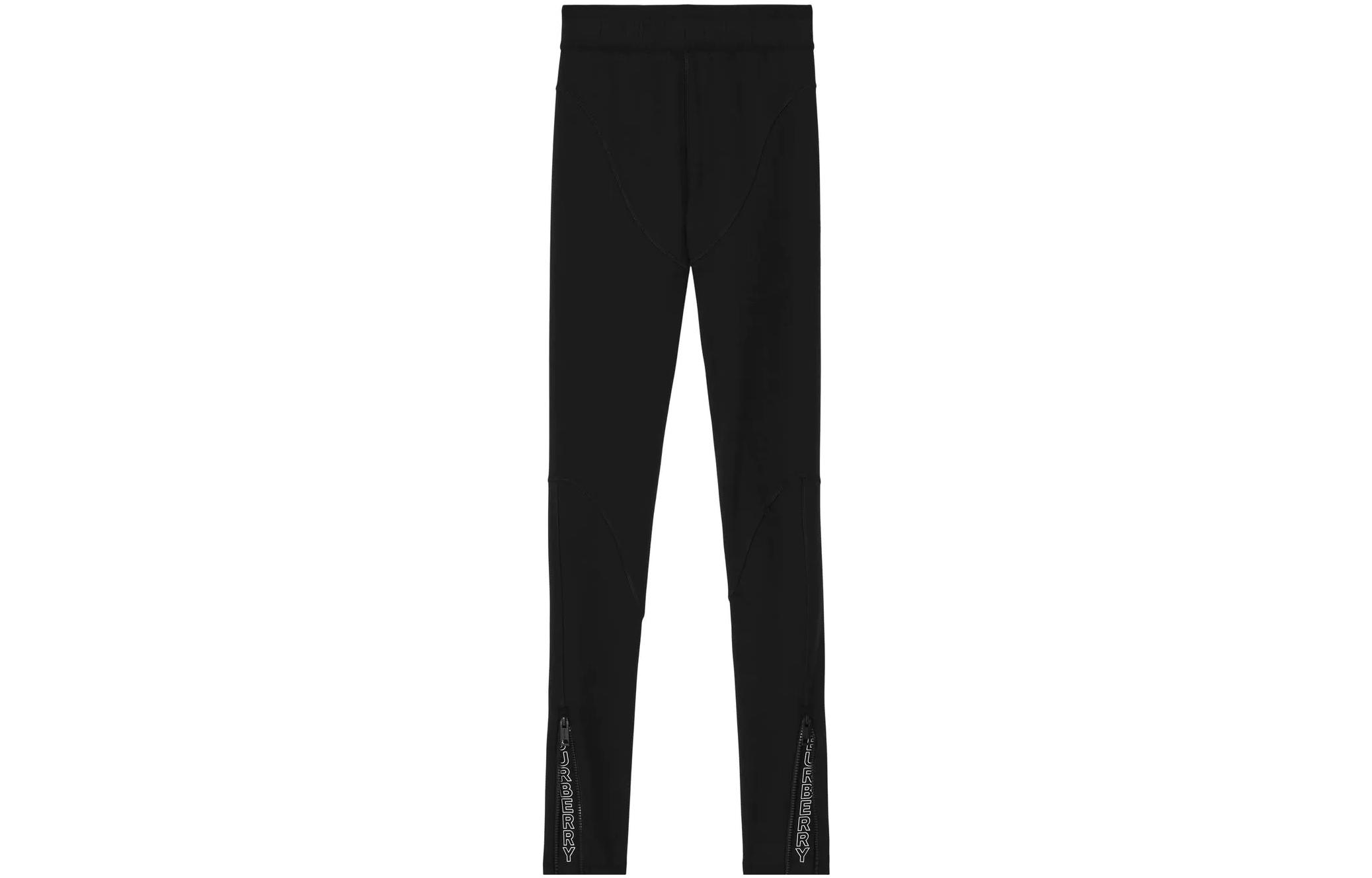 Burberry Colored fitted black leggings
