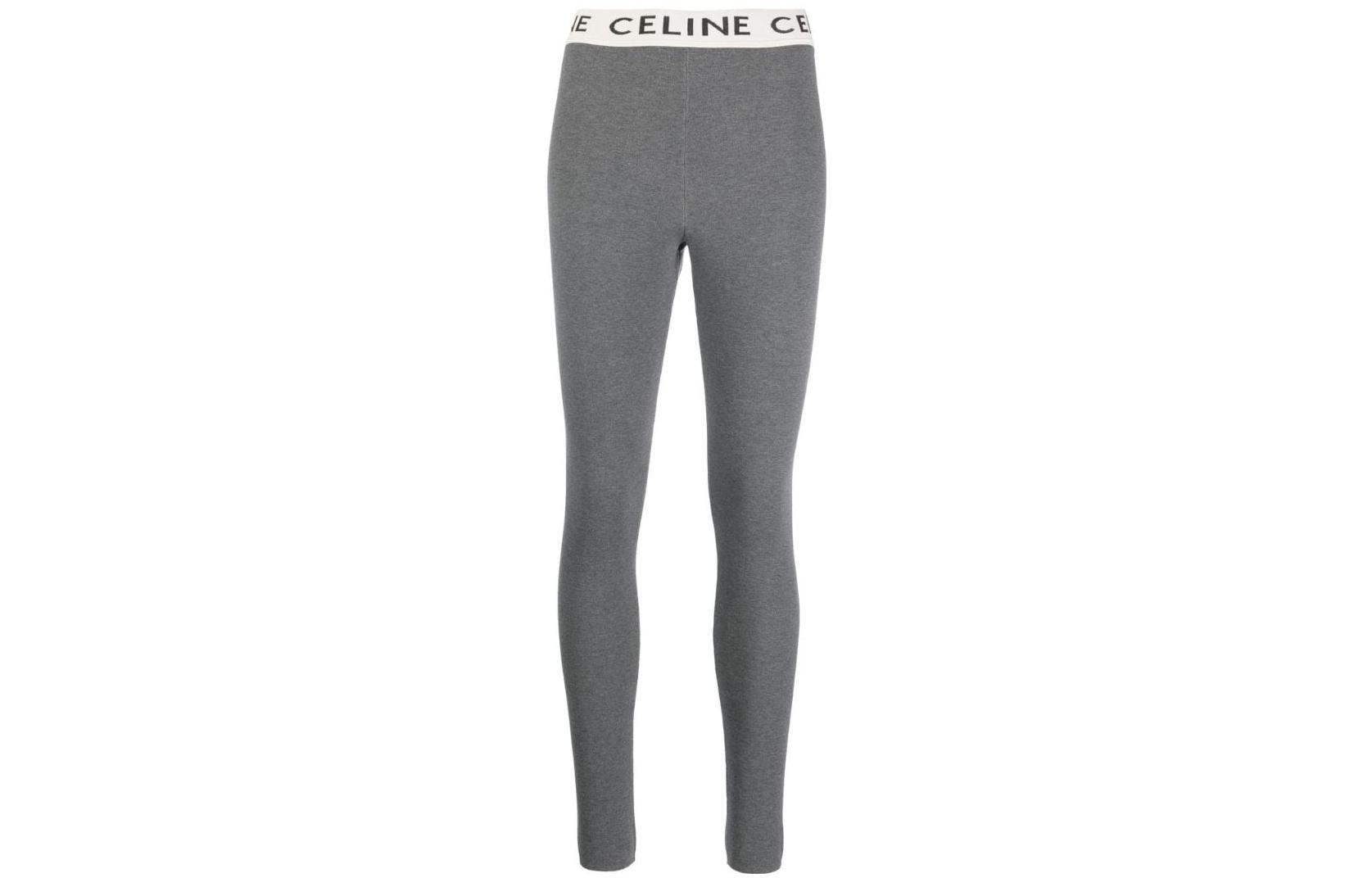 CELINE Celine, leggings, with your logo imprint, loose straight fit