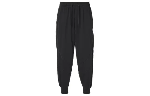 Jordan Knitted Sweatpants Women's Black Moderate Cuffed Pants