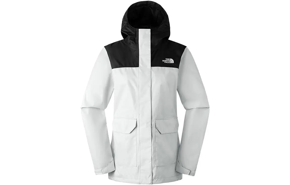 THE NORTH FACE Urban Exploration Outdoor Hiking Waterproof, Windproof, And Breathable Windbreaker Jacket Women's White