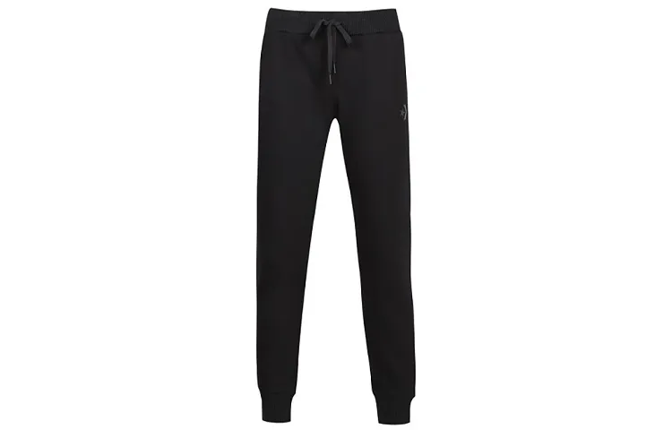 Converse Knitted Sweatpants Women's Black Moderate Cuffed Pants