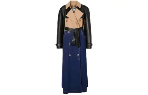 Burberry Trench Coats Women's Black Lapel Thin
