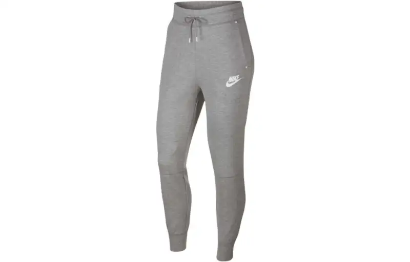 Nike Knitted Sweatpants Women's Gray Moderate Cuffed Pants