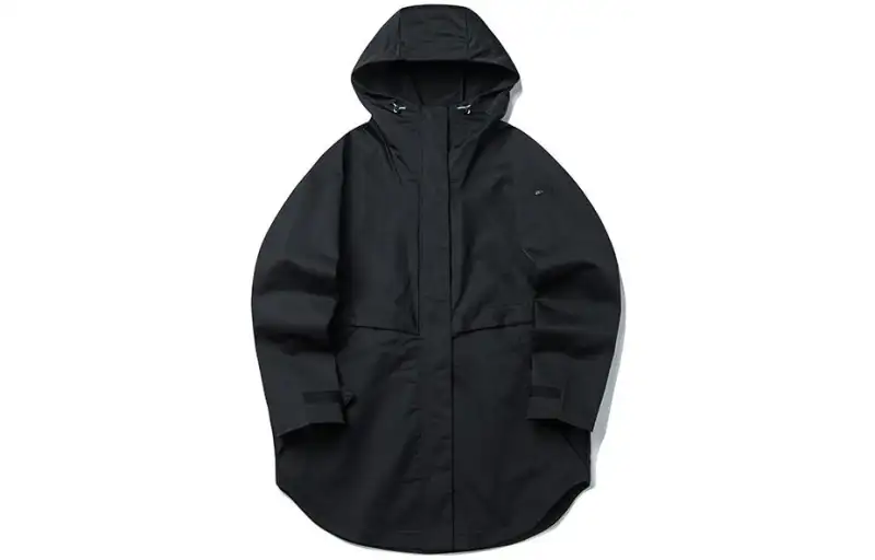 ANTA Variety Training Collection Trench Coats Women's Black Hooded Moderate