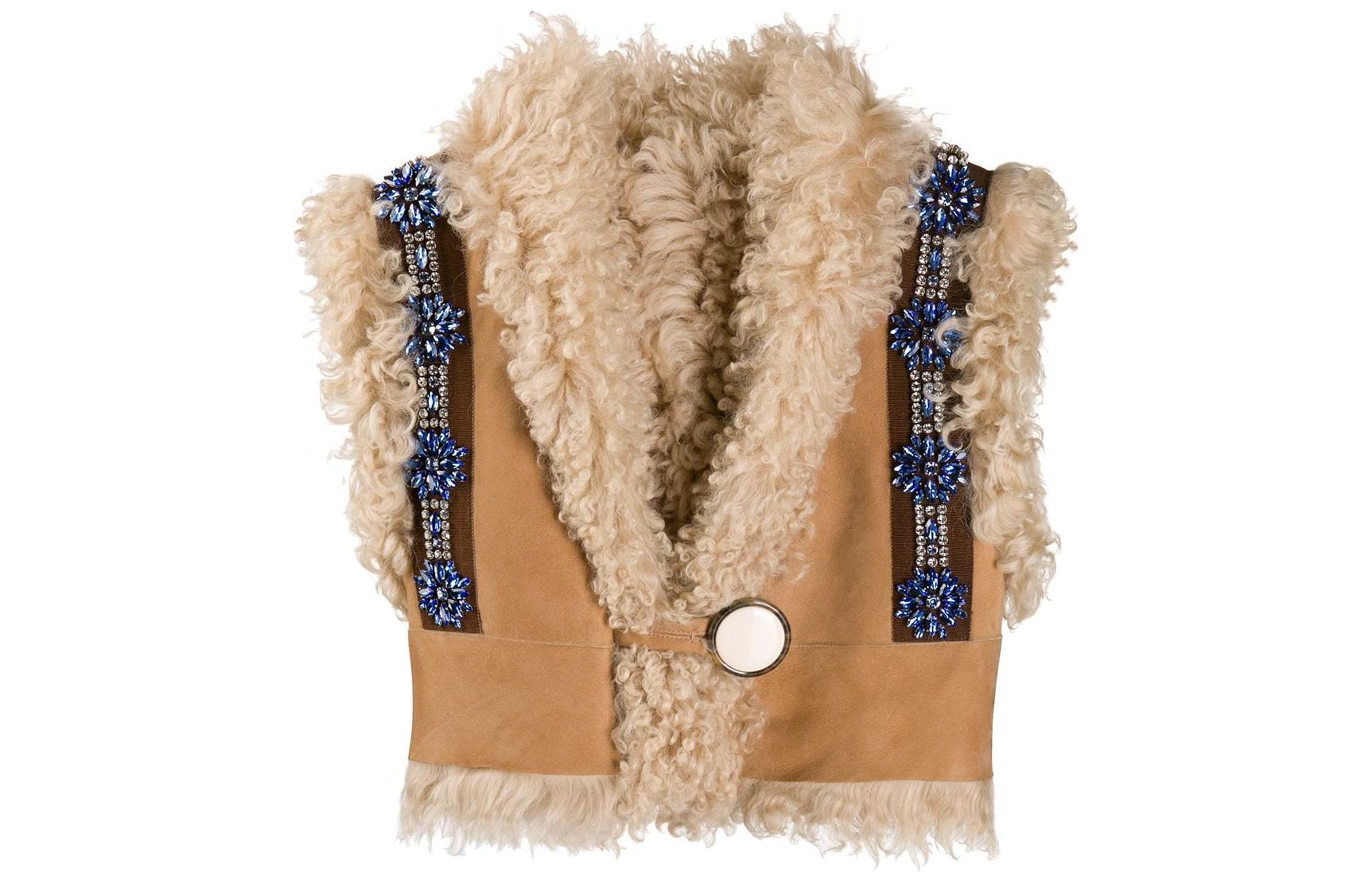 MIU MIU Vests Women's Brown