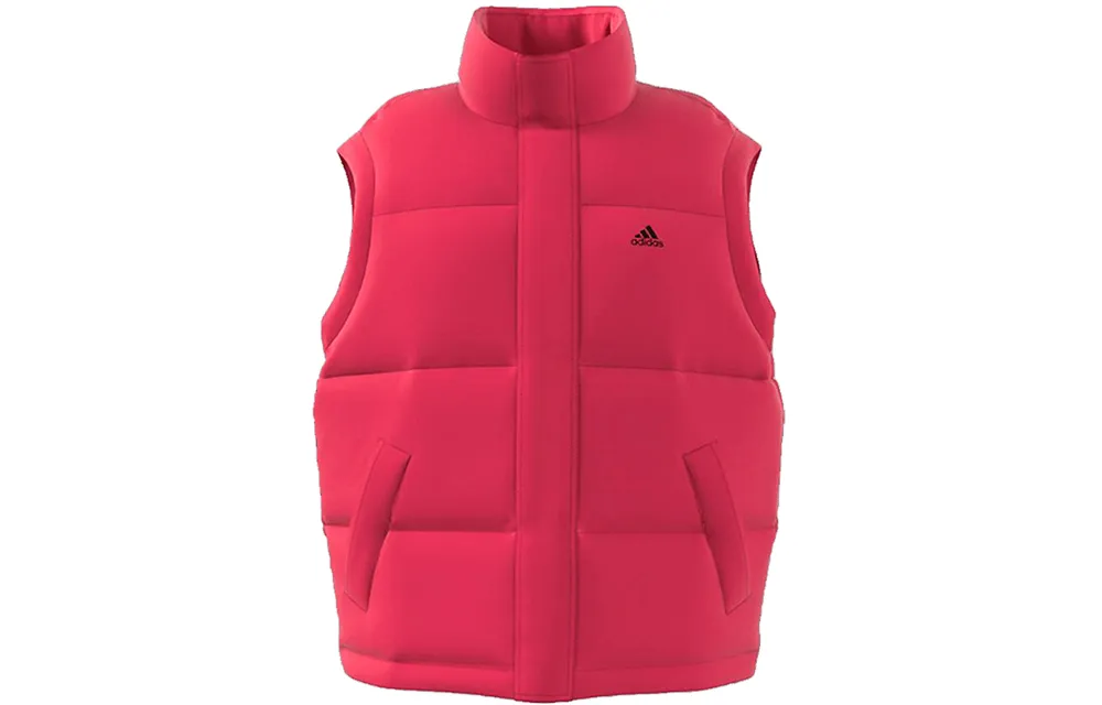 Adidas Down Vests Women's Red Stand Collar Thickened Urban Techwear