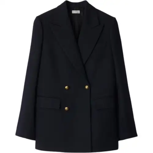 Burberry Wool Tailored Jacket 'Navy'