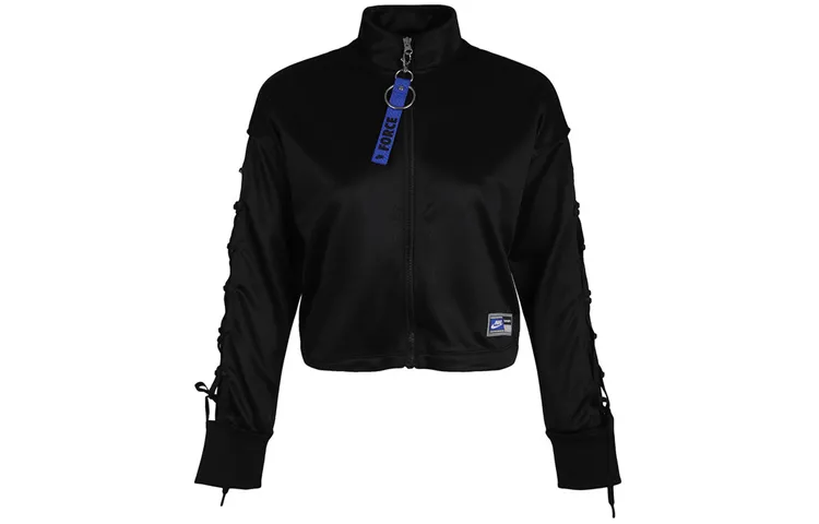 Nike Cropped Coats Women's Black Stand Collar Moderate