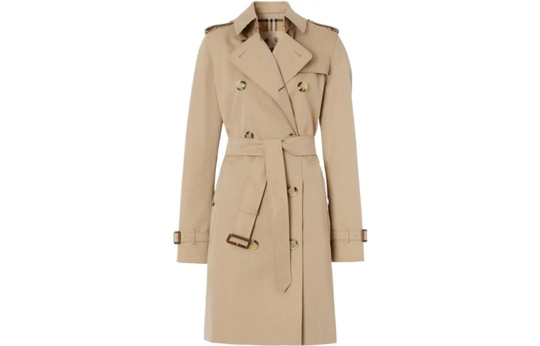 Burberry Cotton Gabardine Trench Coat