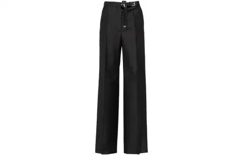 PRADA Casual Pants Women's Coal Gray Moderate Straight Fit Pants