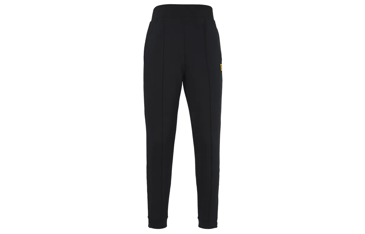 Nike Knitted Sweatpants Women's Black Moderate Straight Fit Pants