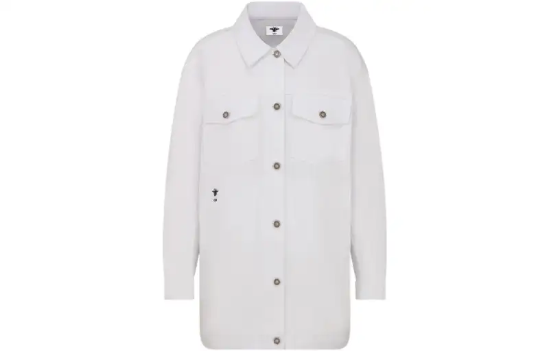 DIOR Quarterly New Products FW22 Denim Jacket Women's White