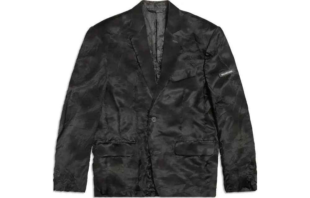 Balenciaga Business Suit Coat Regular Fit Women's Black
