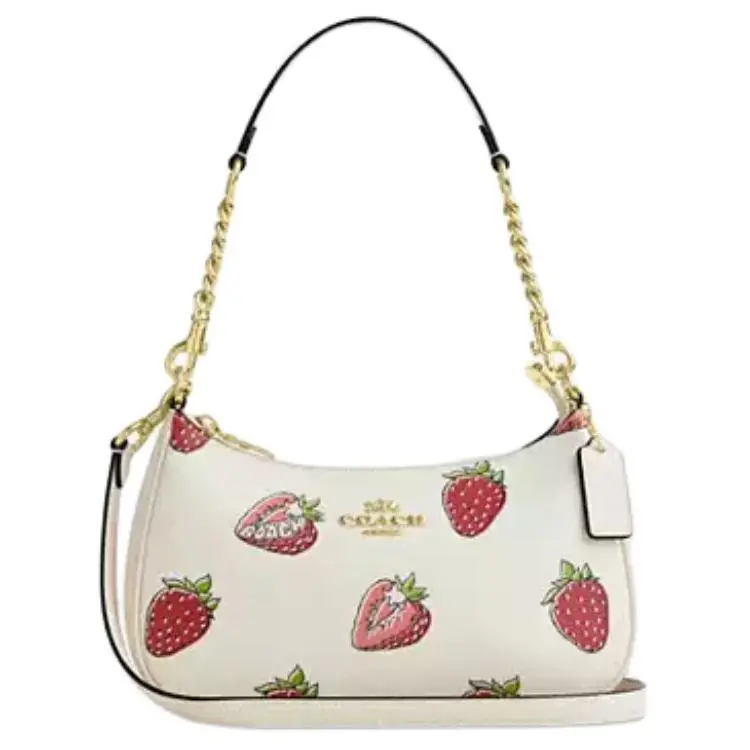 COACH Teri Coated Canvas Crossbody Bag, Shoulder Bag Medium Women's Chalk White