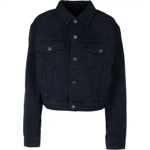 Balenciaga Cropped Denim Jacket