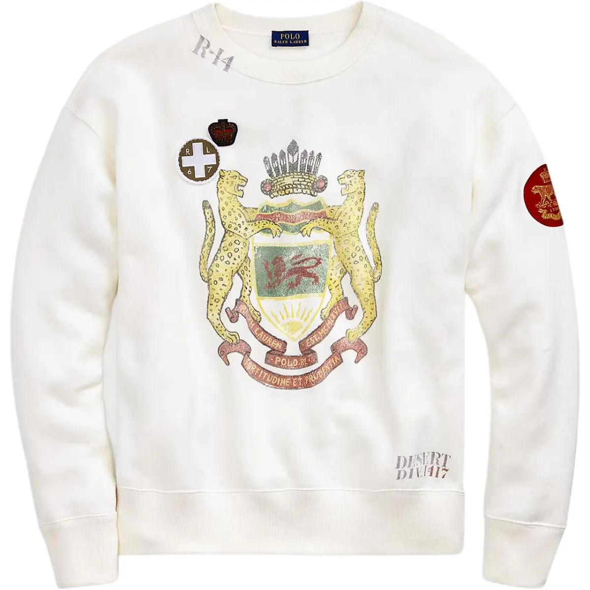 Polo Ralph Lauren Sweatshirt Loose Fit Women's Ecru