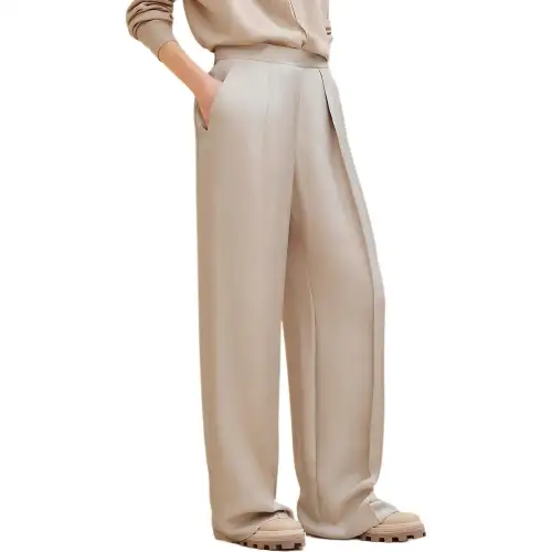 HERMES Casual Pants Women's Beige