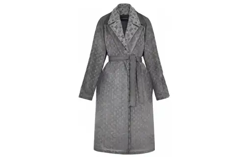 LOUIS VUITTON Coat Women's Gray