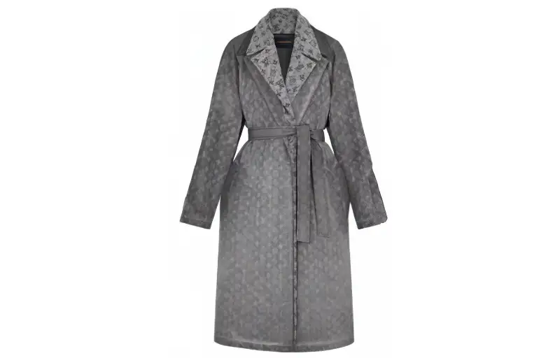 LOUIS VUITTON Coat Women's Gray