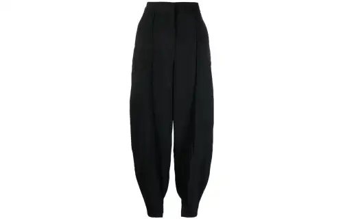 LOEWE Casual Pants Women's Black Moderate Tapered Pants