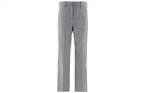 LOEWE Casual Pants Women's Gray Moderate Straight Fit Pants