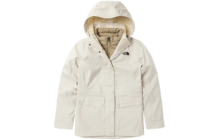THE NORTH FACE Outdoor Sports Windproof And Breathable Windbreaker Jacket Women's Ecru