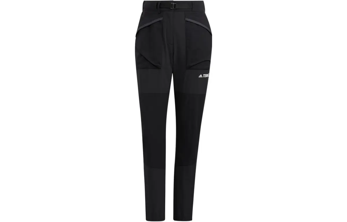 Adidas Knitted Sweatpants Women's Black Moderate Straight Fit Pants