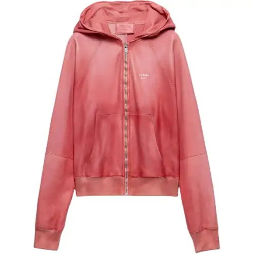 Prada hooded leather jacket