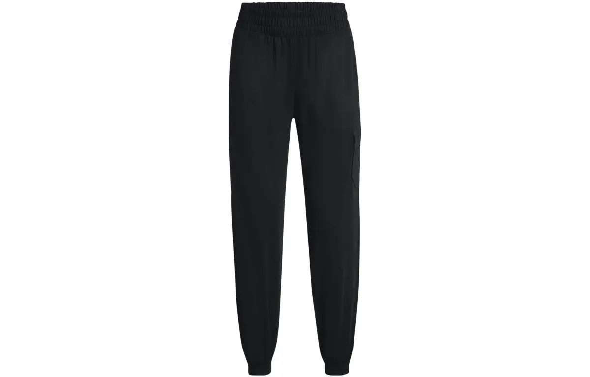 Under Armour Knitted Sweatpants Women's Black Moderate Cuffed Pants