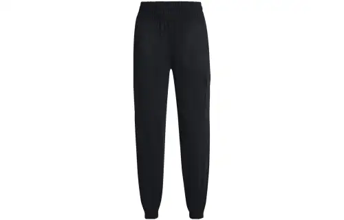 Under Armour Knitted Sweatpants Women's Black Moderate Cuffed Pants