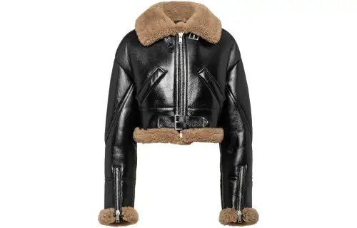 Prada cropped shearling jacket