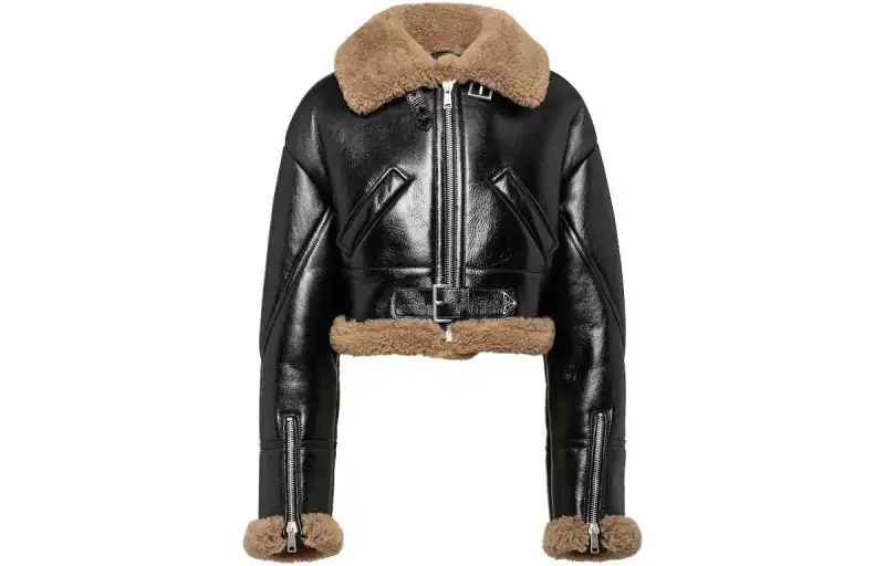 Prada cropped shearling jacket