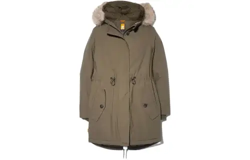 Timberland Mount Kelsey High Pile Fleece Lined Parka Coat Women's Umber