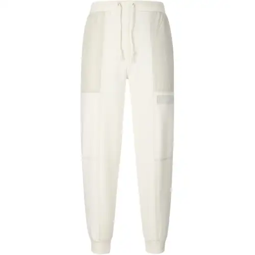 Converse Knitted Sweatpants Women's White Moderate Slim Fit Pants