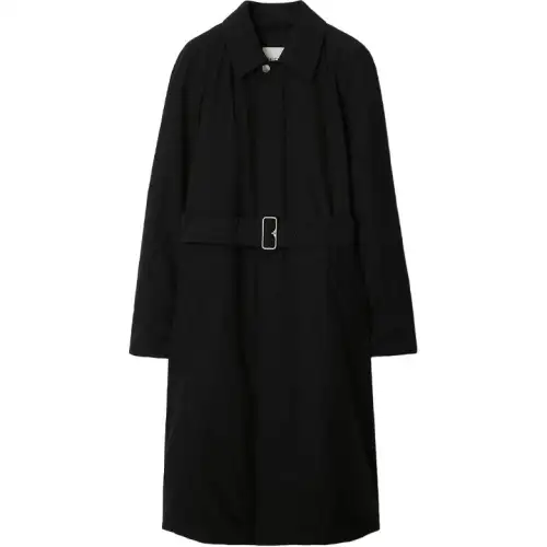 Burberry long padded car coat