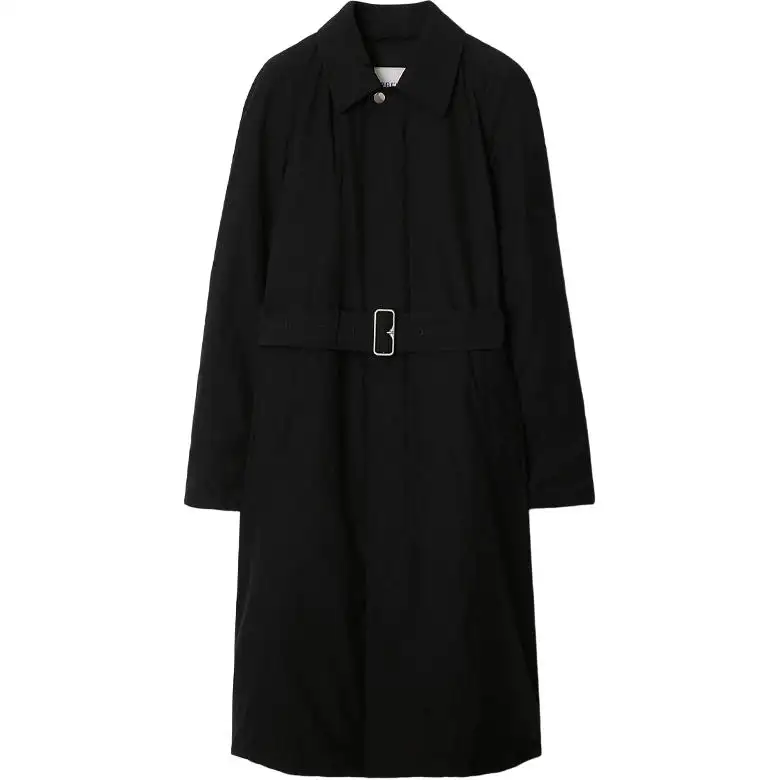 Burberry long padded car coat