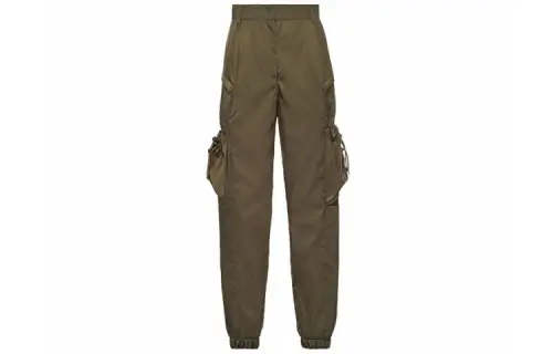 PRADA Cargo Pants Women's Green Moderate Straight Fit Pants