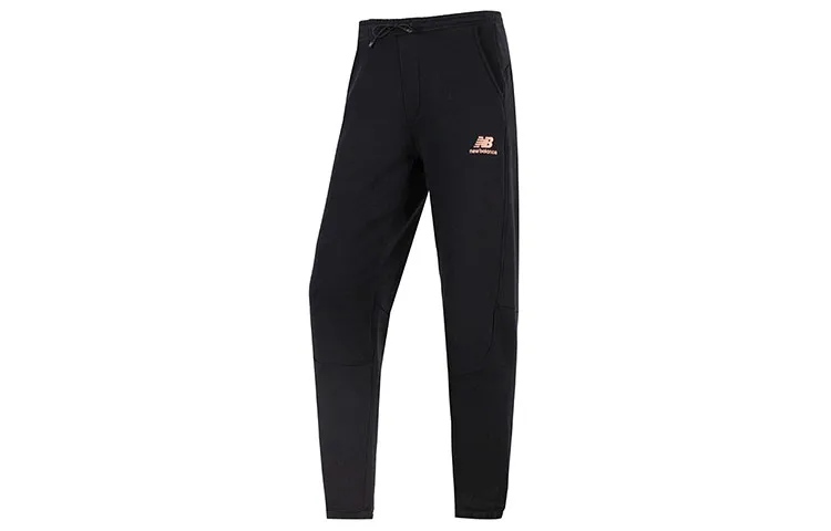 New Balance Knitted Sweatpants Women's Black Moderate Cuffed Pants