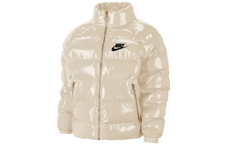 Nike Puffer Jacket Winter Women's Ecru