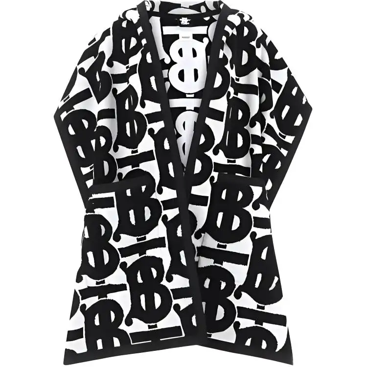 【Previous Season】monogram-pattern hooded cape