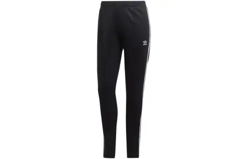 Adidas Originals Knitted Sweatpants Women's Black Moderate Cuffed Pants