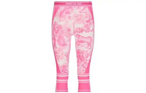 DIOR Casual Pants Women's Pink Moderate Slim Fit Pants
