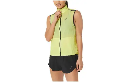 ASICS Vests Women's Yellow Stand Collar Moderate Other
