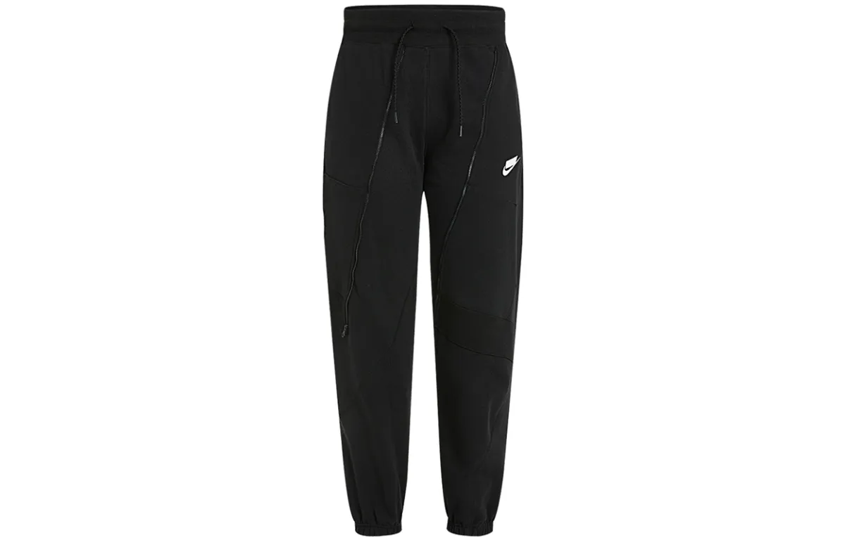 Nike Knitted Sweatpants Women's Black Moderate Cuffed Pants